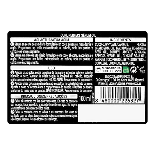 Curl Perfect Öl-Serum für definierte Locken