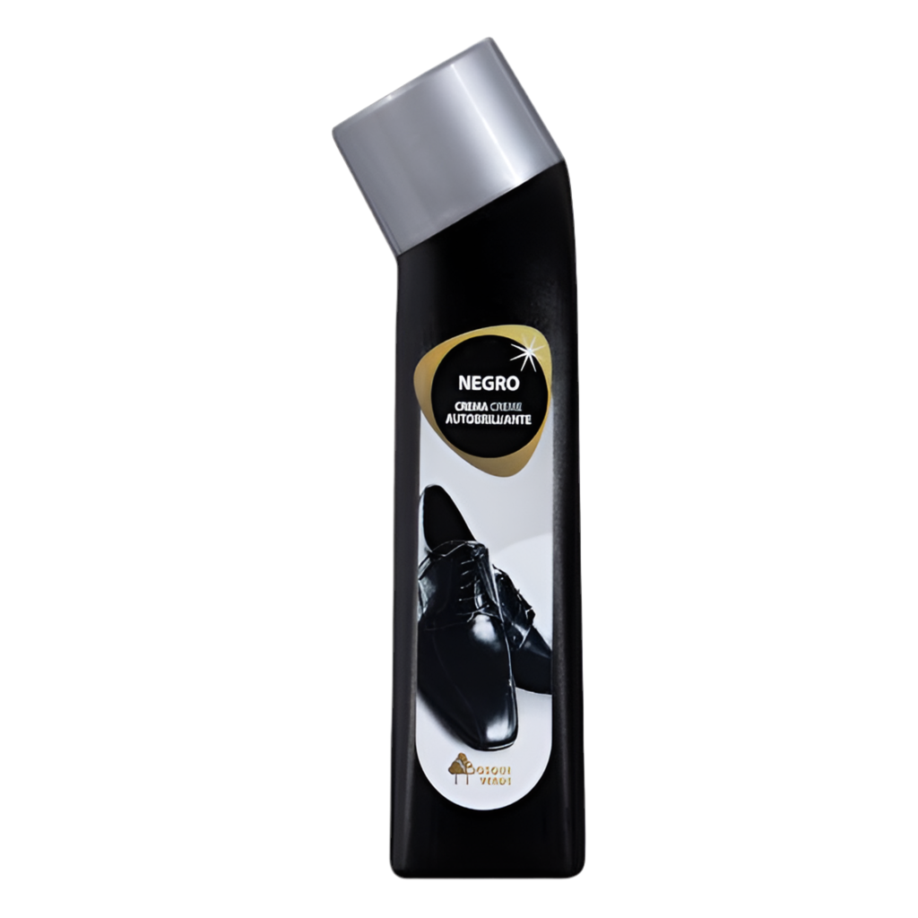 Selbstpolierende schwarze Schuhcreme mit Applikator - Crema de calzado negro autobrillante con aplicador