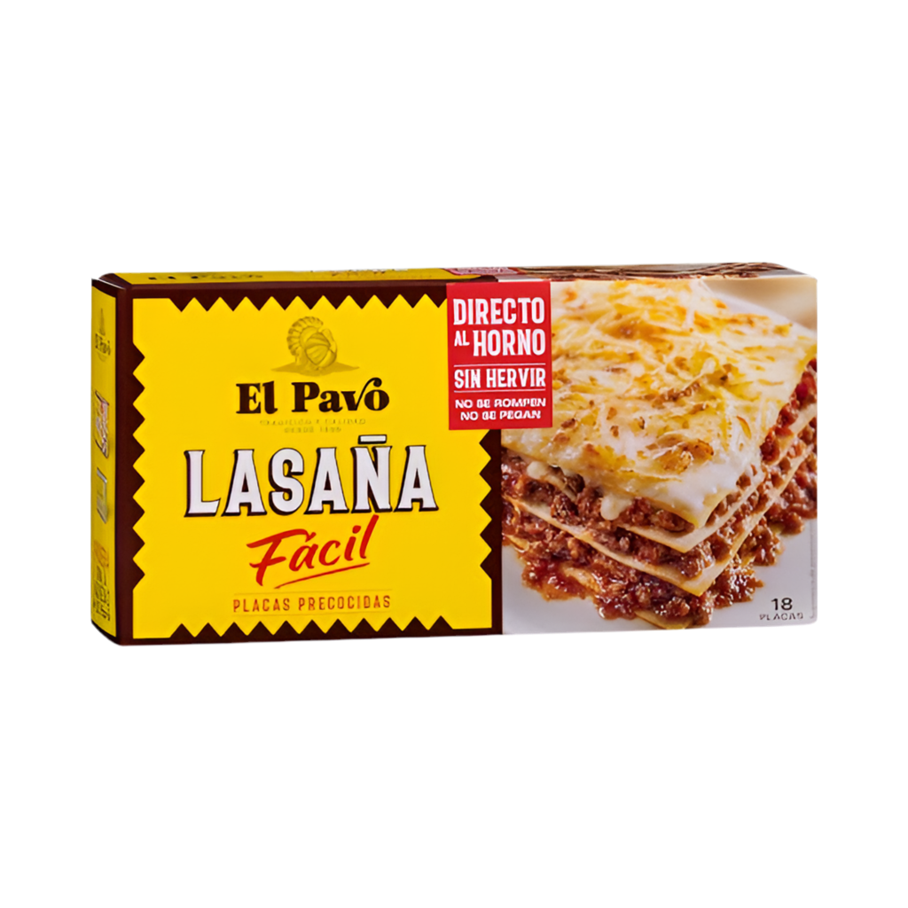 Vorgekochte Lasagne-Platten - El Pavo Lasana