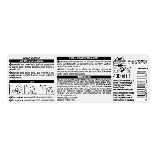 Argan-Oil Haarmaske für trockenes & geschädigtes Haar