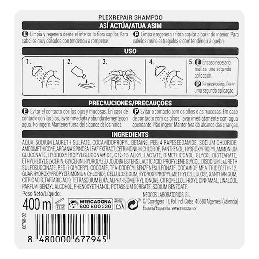 Plex Repair Shampoo – Für sehr geschädigtes Haar mit Argan & Jojoba