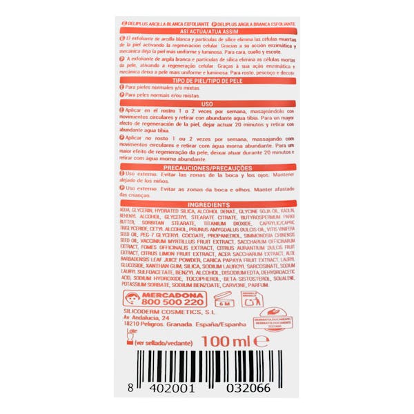 Weisser Ton & Peeling-Maske – Für normale & Mischhaut