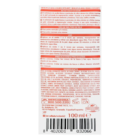 Weisser Ton & Peeling-Maske – Für normale & Mischhaut