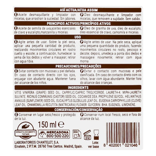 Facial Clean Micelar Öl-Reiniger & Make-Up Entferner