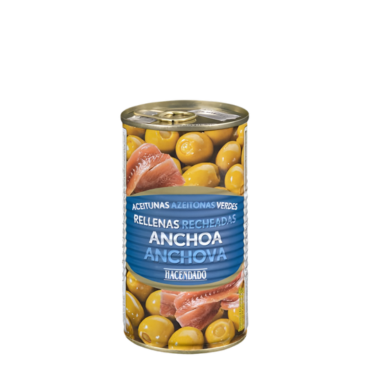 Grüne Oliven mit Anchovis-Füllung - Aceitunas verdes rellenas de anchoa
