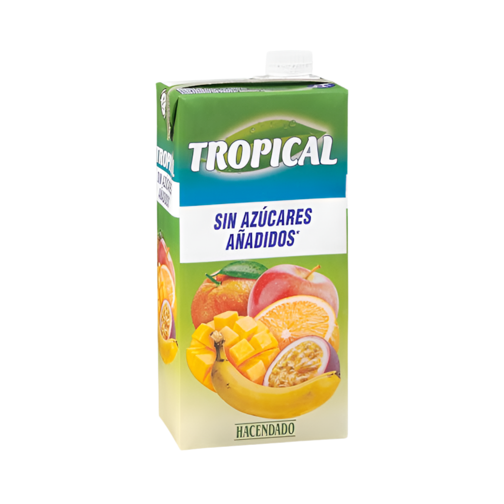 Tropischer Fruchtsaft - Zumo tropical sin azúcares añadidos