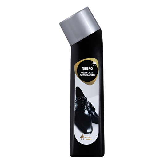 Selbstpolierende schwarze Schuhcreme mit Applikator - Crema de calzado negro autobrillante con aplicador