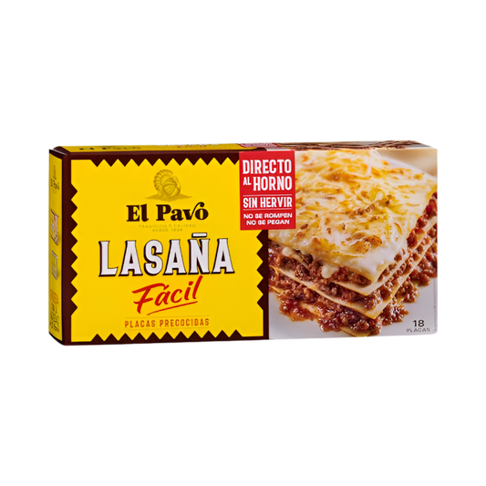Vorgekochte Lasagne-Platten - El Pavo Lasana