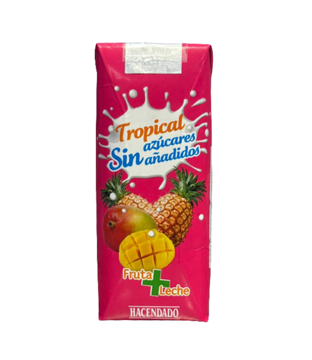 Frucht-und Milchgetränk – Tropisch - Fruta+Leche tropical sin azúcares añadidos