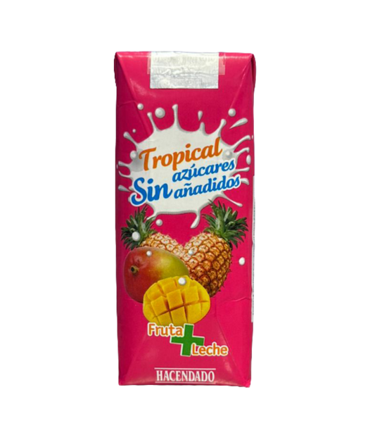 Frucht-und Milchgetränk – Tropisch - Fruta+Leche tropical sin azúcares añadidos