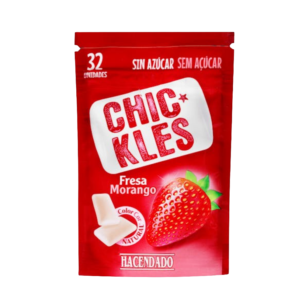 Kaugummi Erdbeere - Chicles fresa gragea