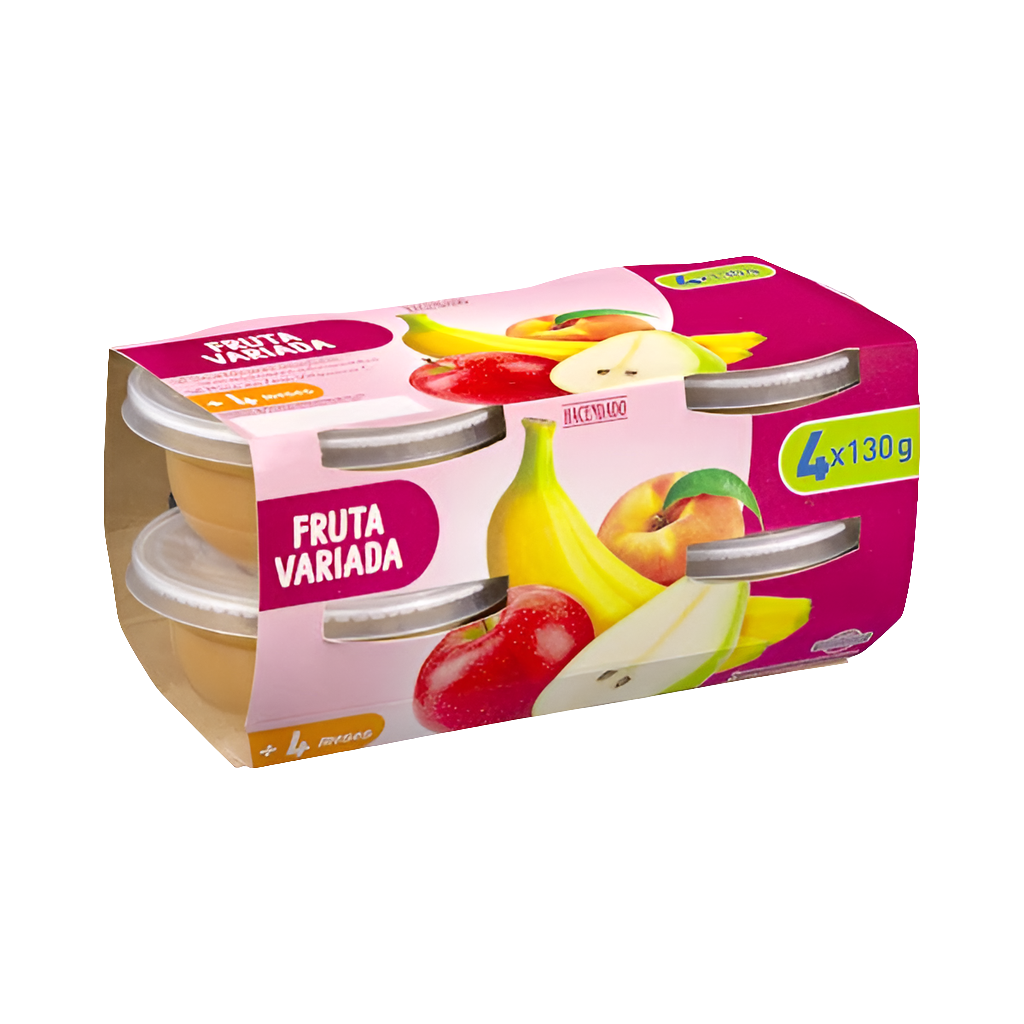 Fruchtpüree gemischt +4 Monate - Papilla fruta variada +4 meses