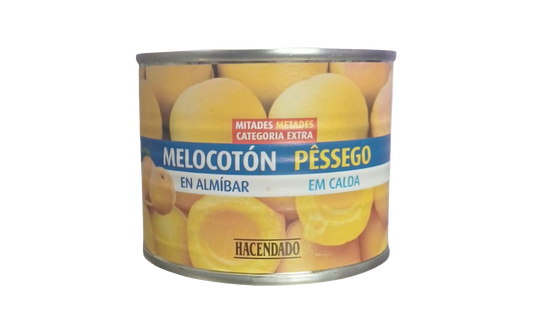 Pfirsichhälften in Zuckersirup - Melocotón en almíbar