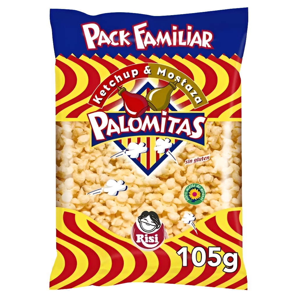Popcorn mit Ketchup- und Senfgeschmack - Palomitas Ketchup&Mostaza