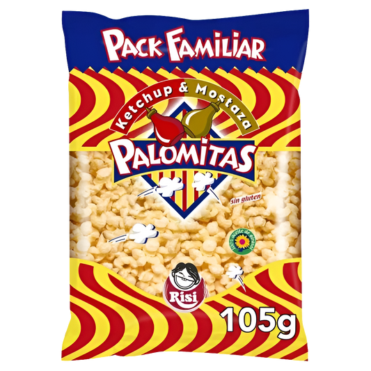 Popcorn mit Ketchup- und Senfgeschmack - Palomitas Ketchup&Mostaza