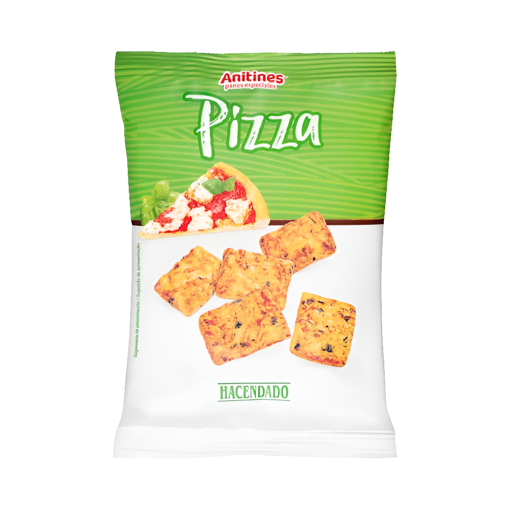 Mini-Brotchips mit Pizza-Geschmack - Anitines Panes especiales sabor pizza con queso