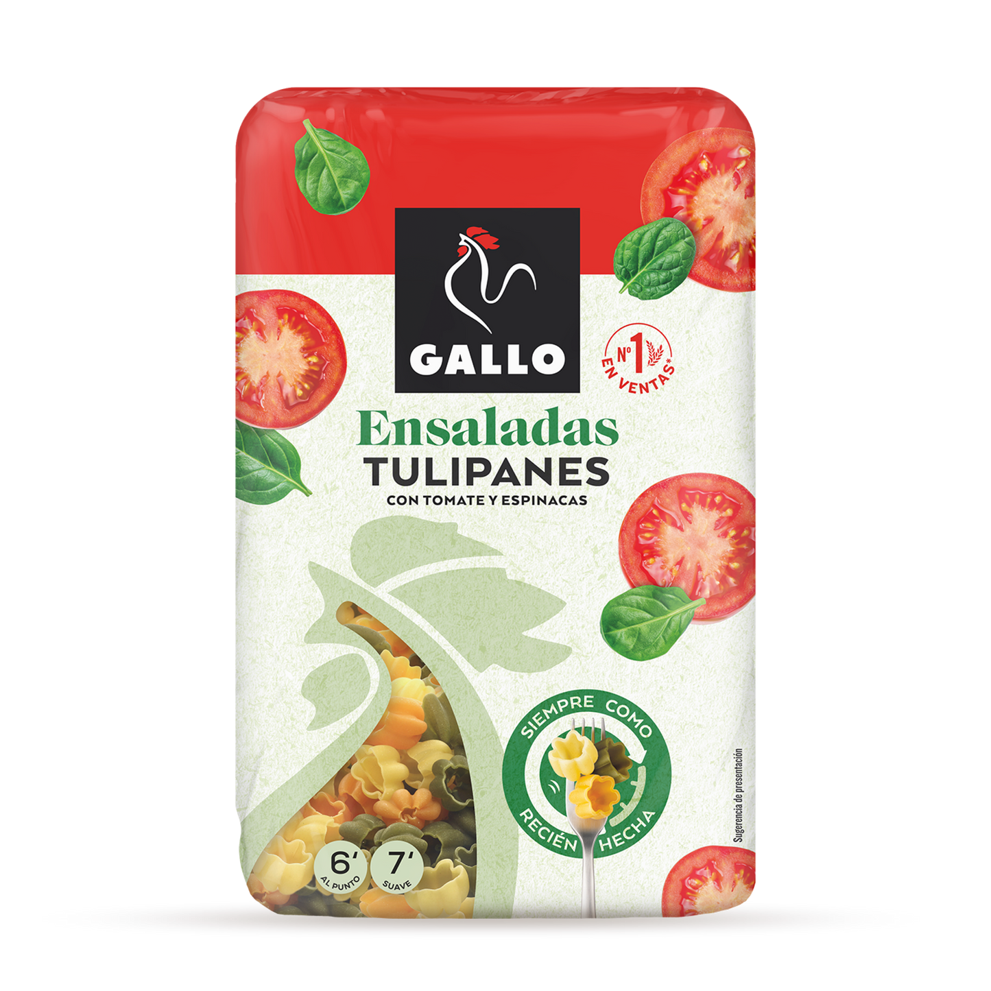 Tulpenförmige Salatnudeln - Gallo - Pasta Tulipanes Ensaladas